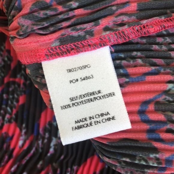 Derek Lam 10 Crosby Helena Pleated Speckled Floral Blouse - 4 - Picture 10 of 10